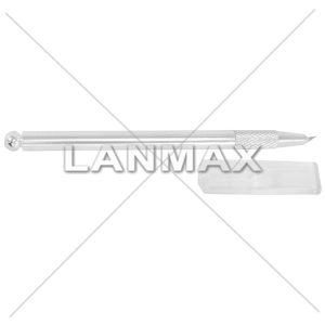 HK-608-Estilete de Precisão c 3 Refis Prata