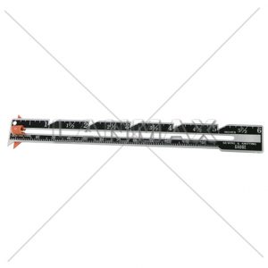 SGR-101-Régua Alumínio 12cm c Guia Plástico