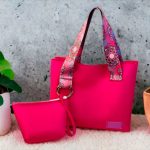 Bolsa e nécessaire com material sintético