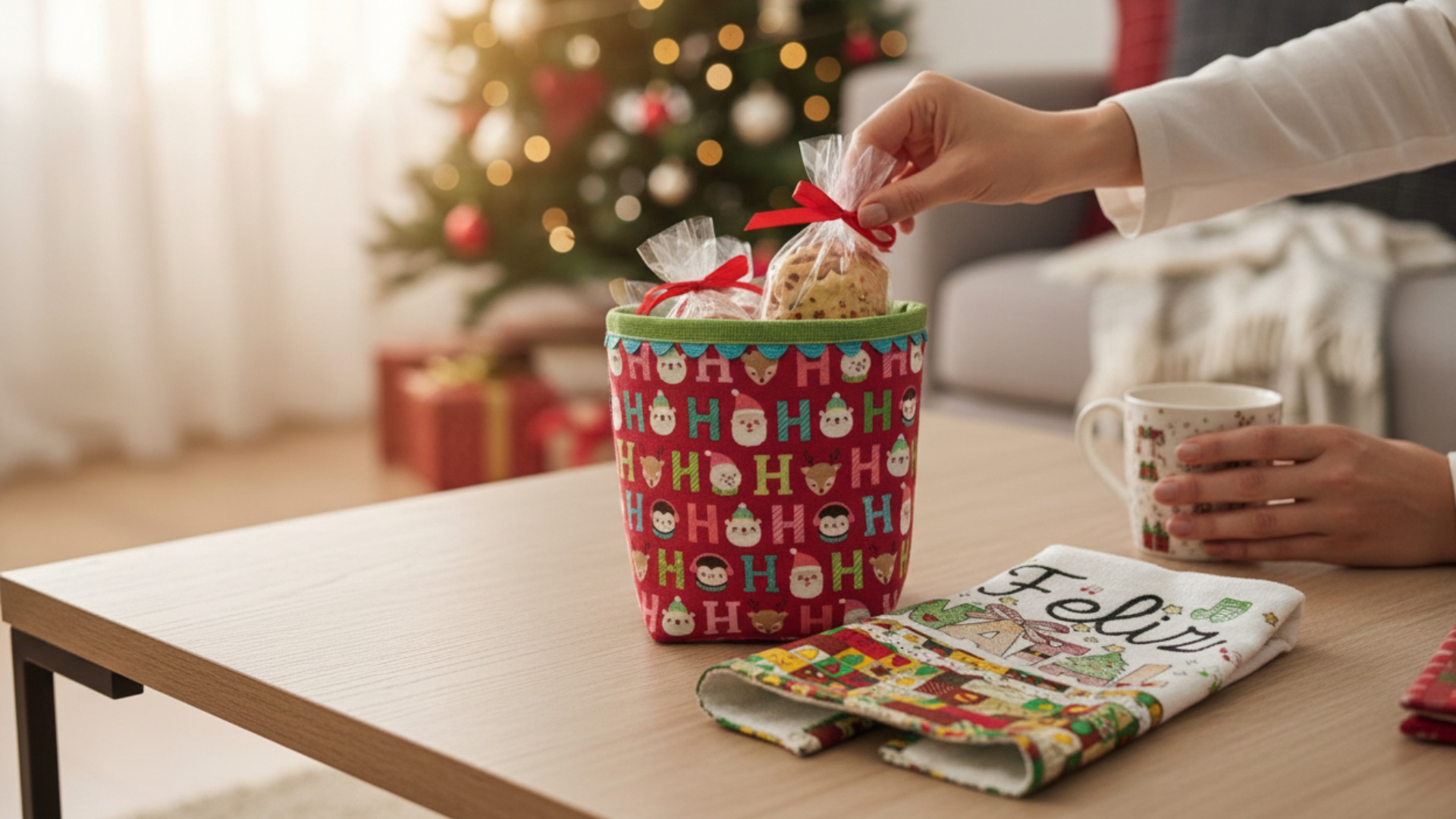 Cachepô multiuso em tecido