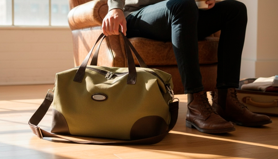 Bolsa rústica em lona