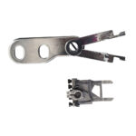 LM-1302-4W Picueta base plana 2 agulhas ¼ pol. malha acabamento decorativo